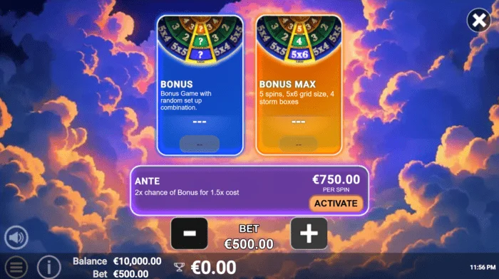Pots of Power: Zeus - 27 yapılandırmalı çarkta bonus seçimi